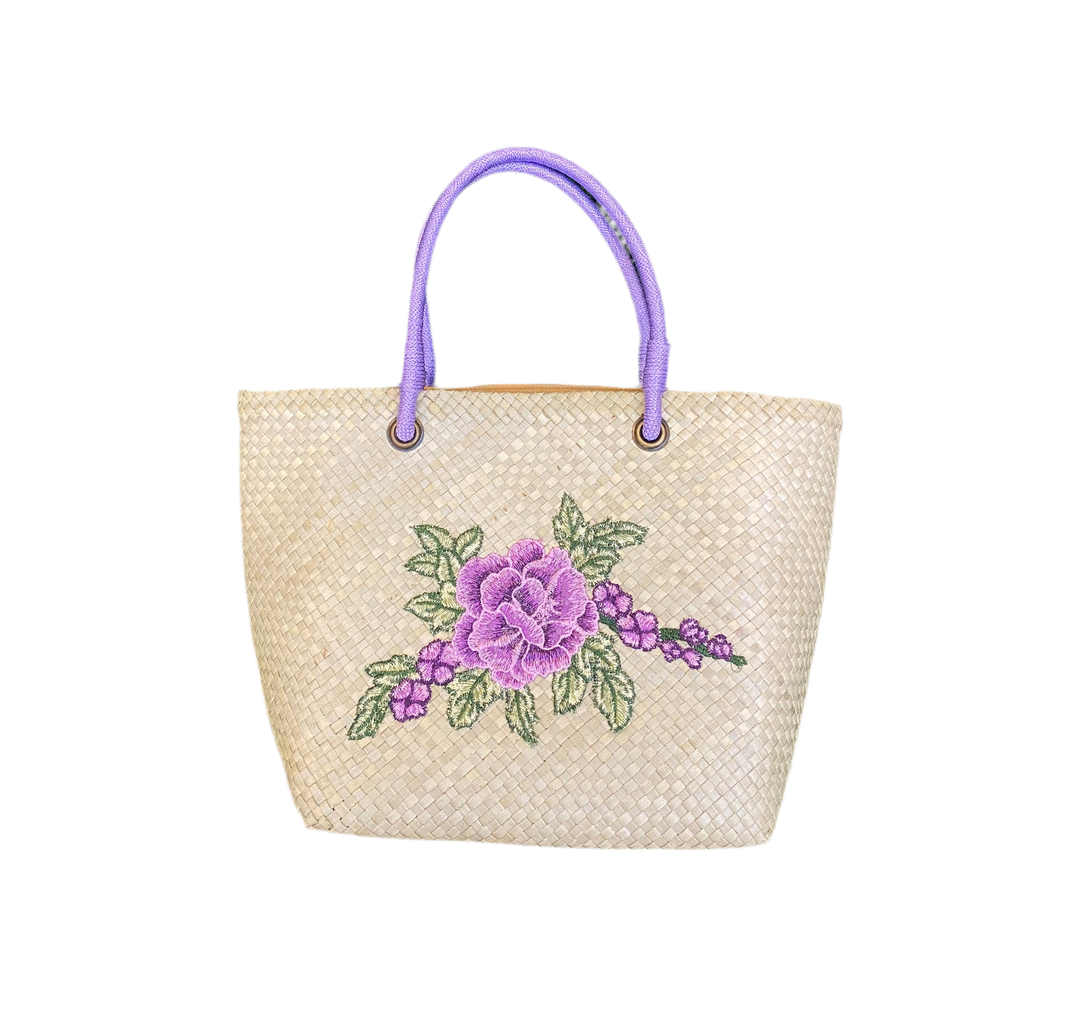 Roots Sorsogon Collection Embroidered Flower Bag