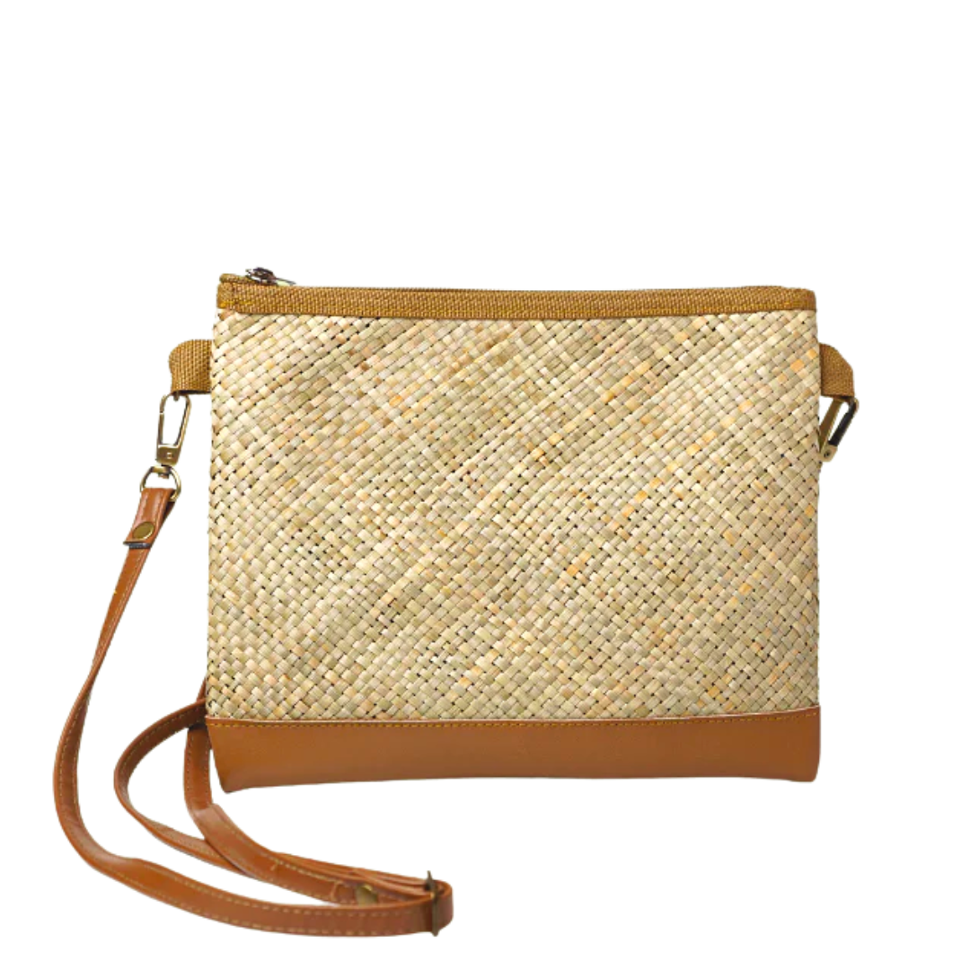 Woven Maya Tikog Grass Sling Bag