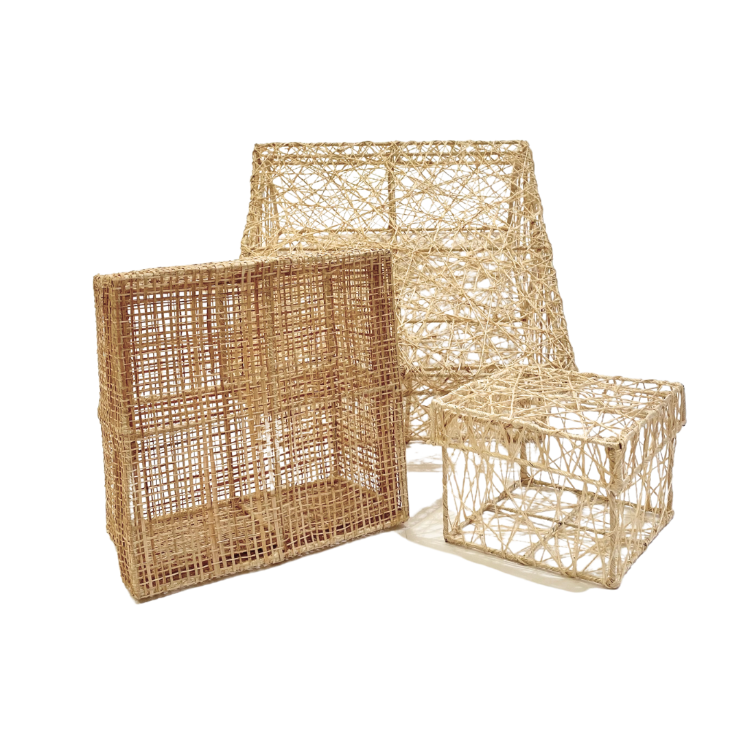 Square Sinamay Weave Gift Box