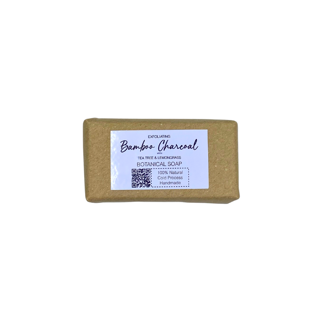 Earth+Scent Exfoliating Bamboo Charcoal Botanical Soap