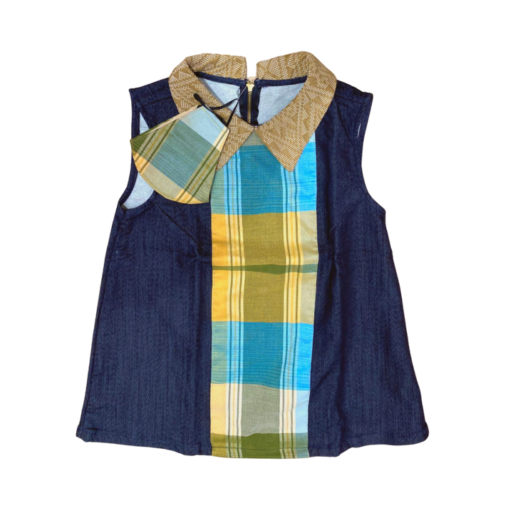 HABI Lifestyle  Indigenous Weave Blouse with Mask