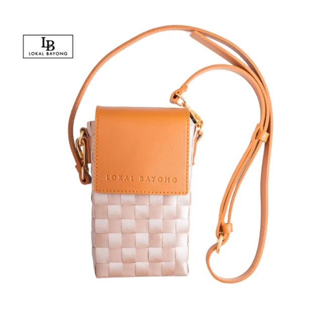 Lokal Bayong Gene Vegan Leather/Hand-Woven Sling Bag