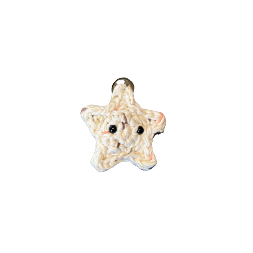 400 Lux Hand Crocheted Starfish Keychain