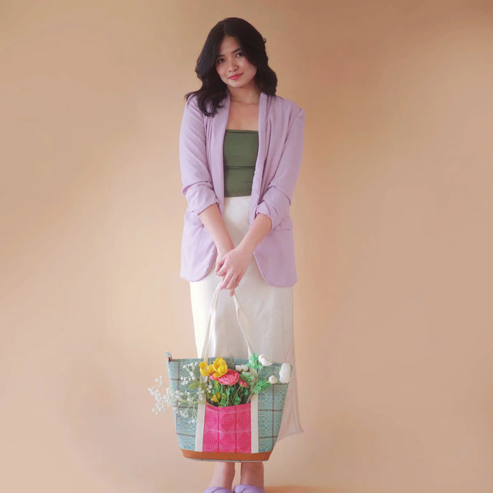 Woven Malaya Carryall Bag