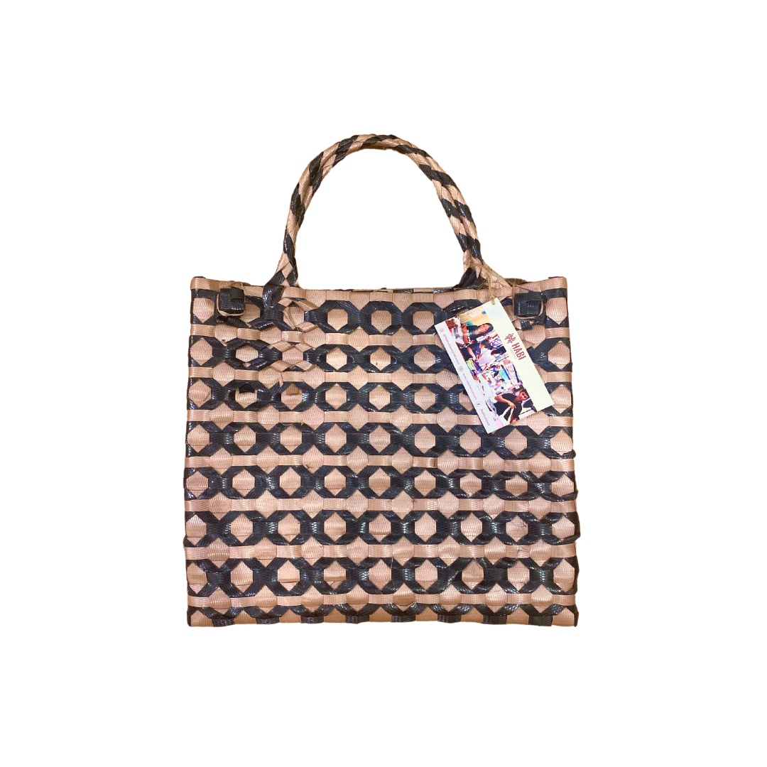 HABI Lifestyle Square Plastic Banig Bag