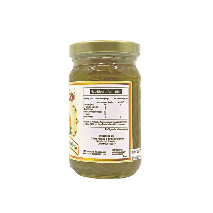 Gabay Wines and Fruit Preserves Lemon Marmalade