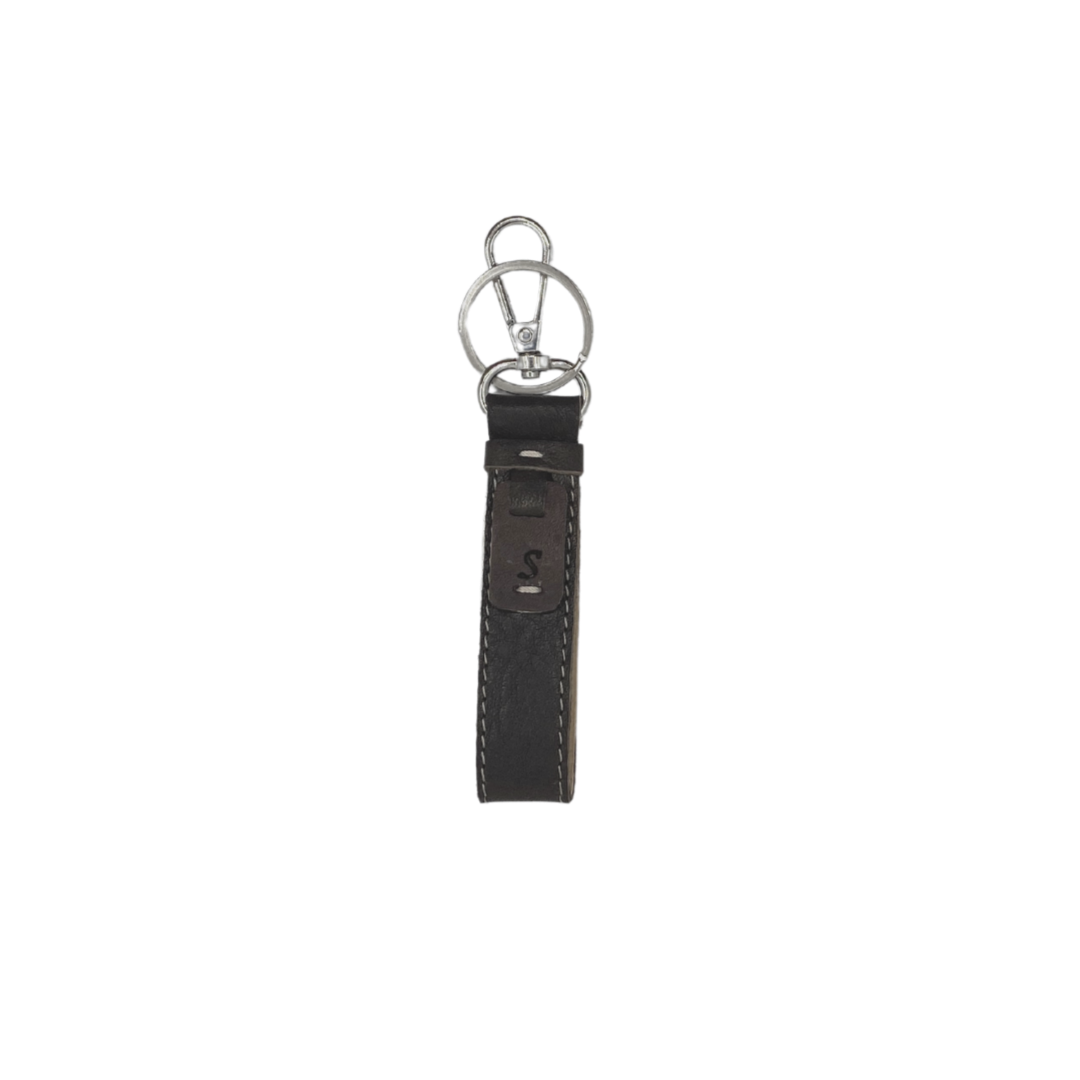 LoKal Crafts Manila Aura Leather Keychain (Black, Blue & Brown)