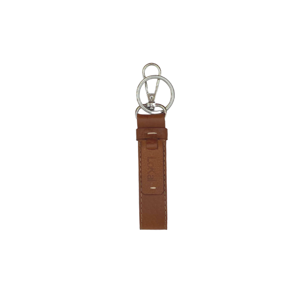LoKal Crafts Manila Aura Leather Keychain (Black, Blue & Brown)
