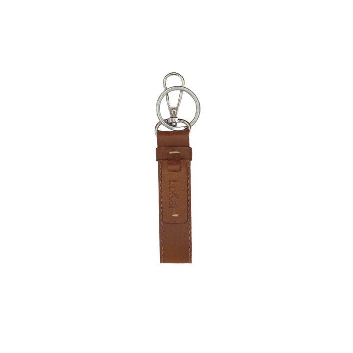 LoKal Crafts Manila Aura Leather Keychain (Black, Blue & Brown)
