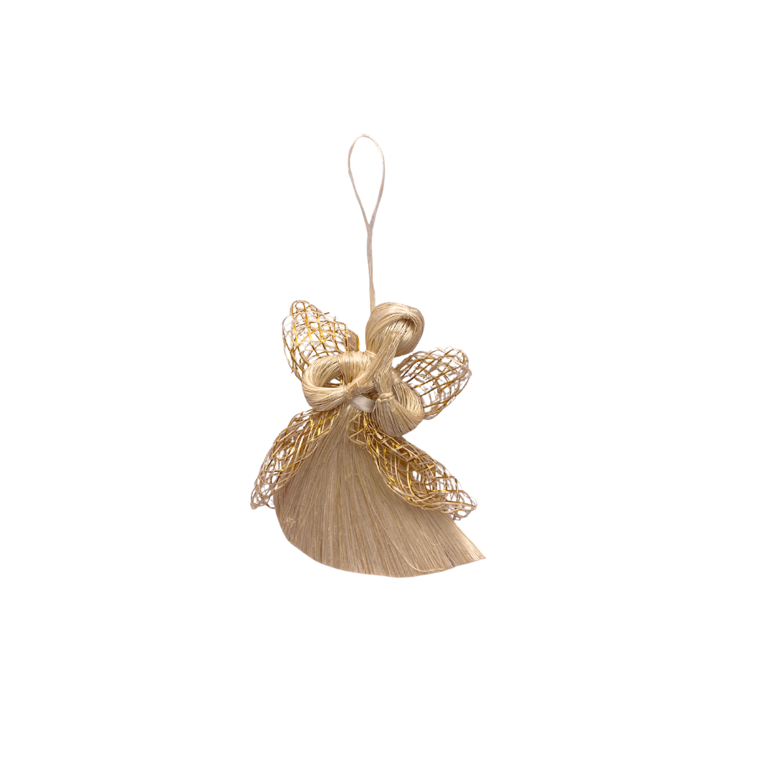 Abaca Angel Ornament