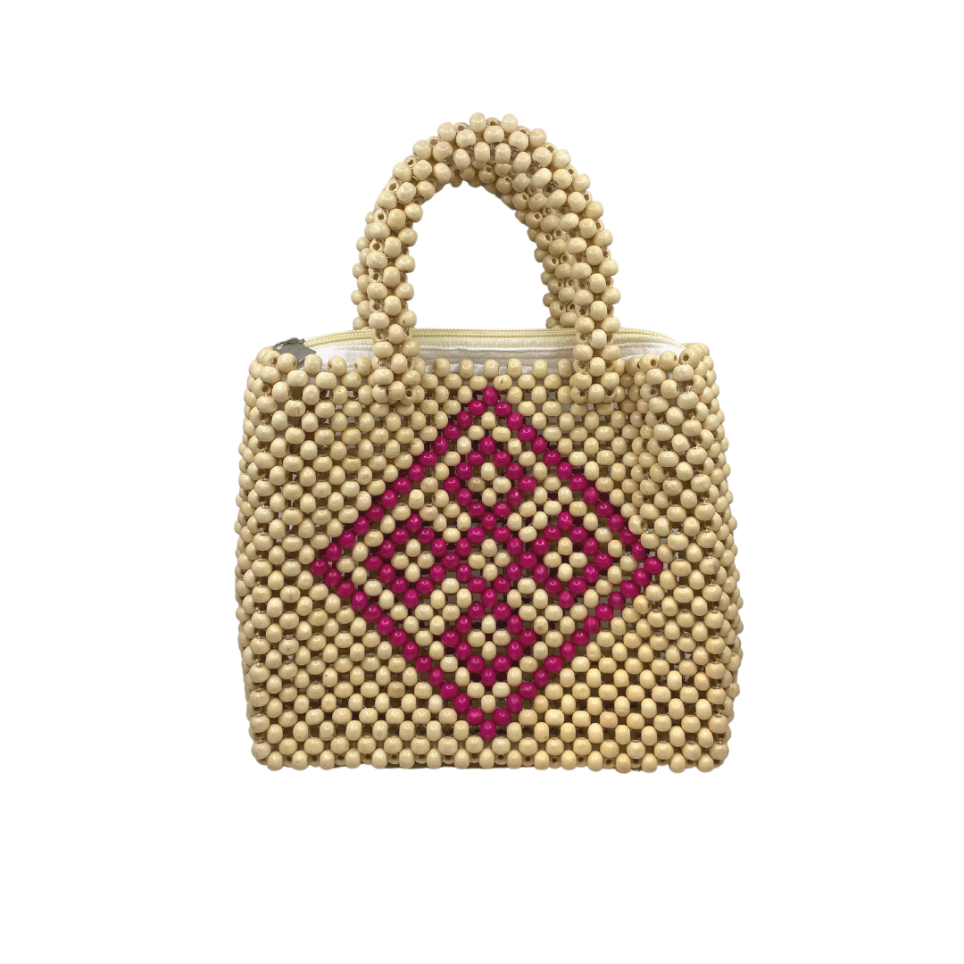 HABI Lifestyle  Julia Diamond Beaded Hand Bag