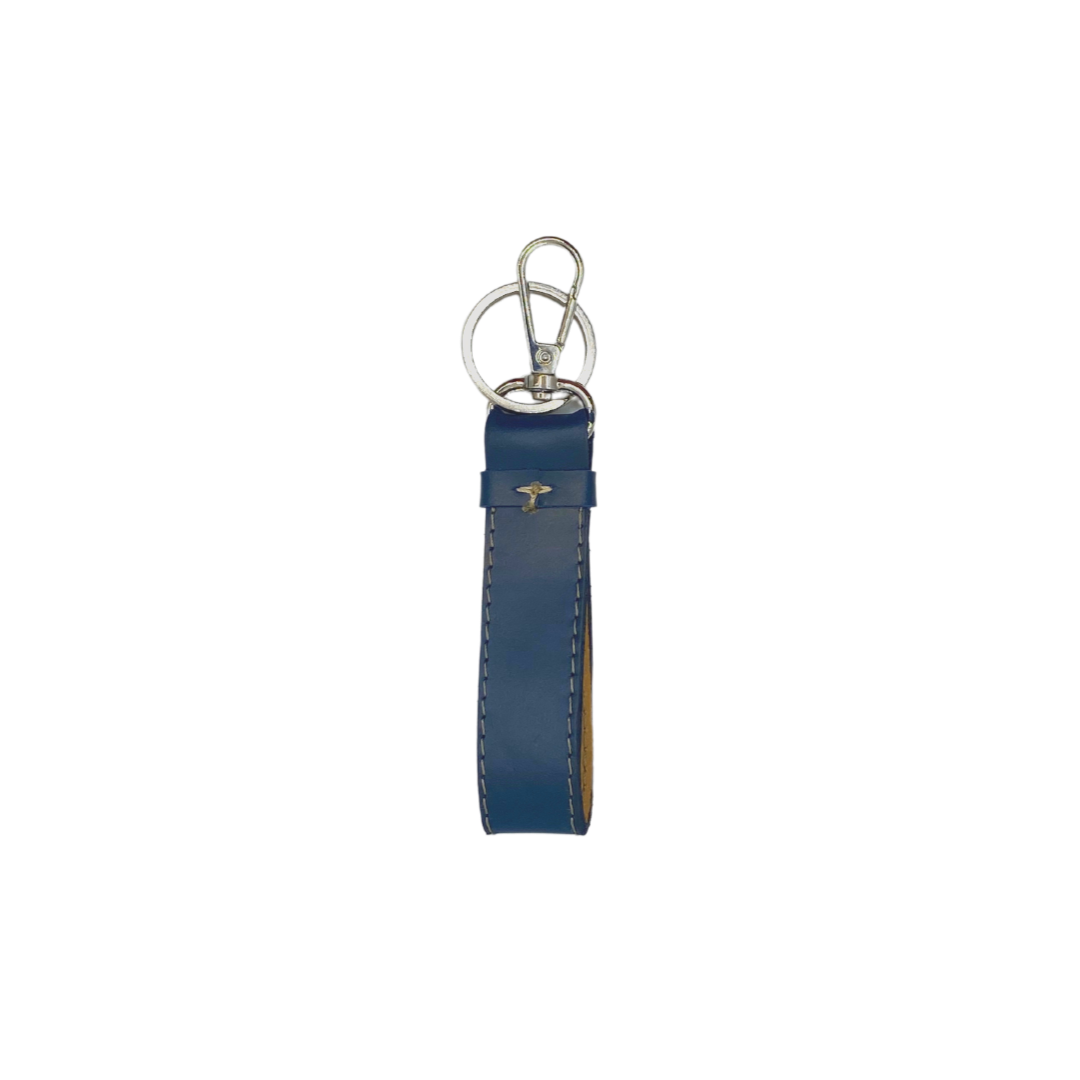 LoKal Crafts Manila Aura Leather Keychain (Black, Blue & Brown)