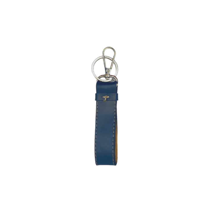 LoKal Crafts Manila Aura Leather Keychain (Black, Blue & Brown)