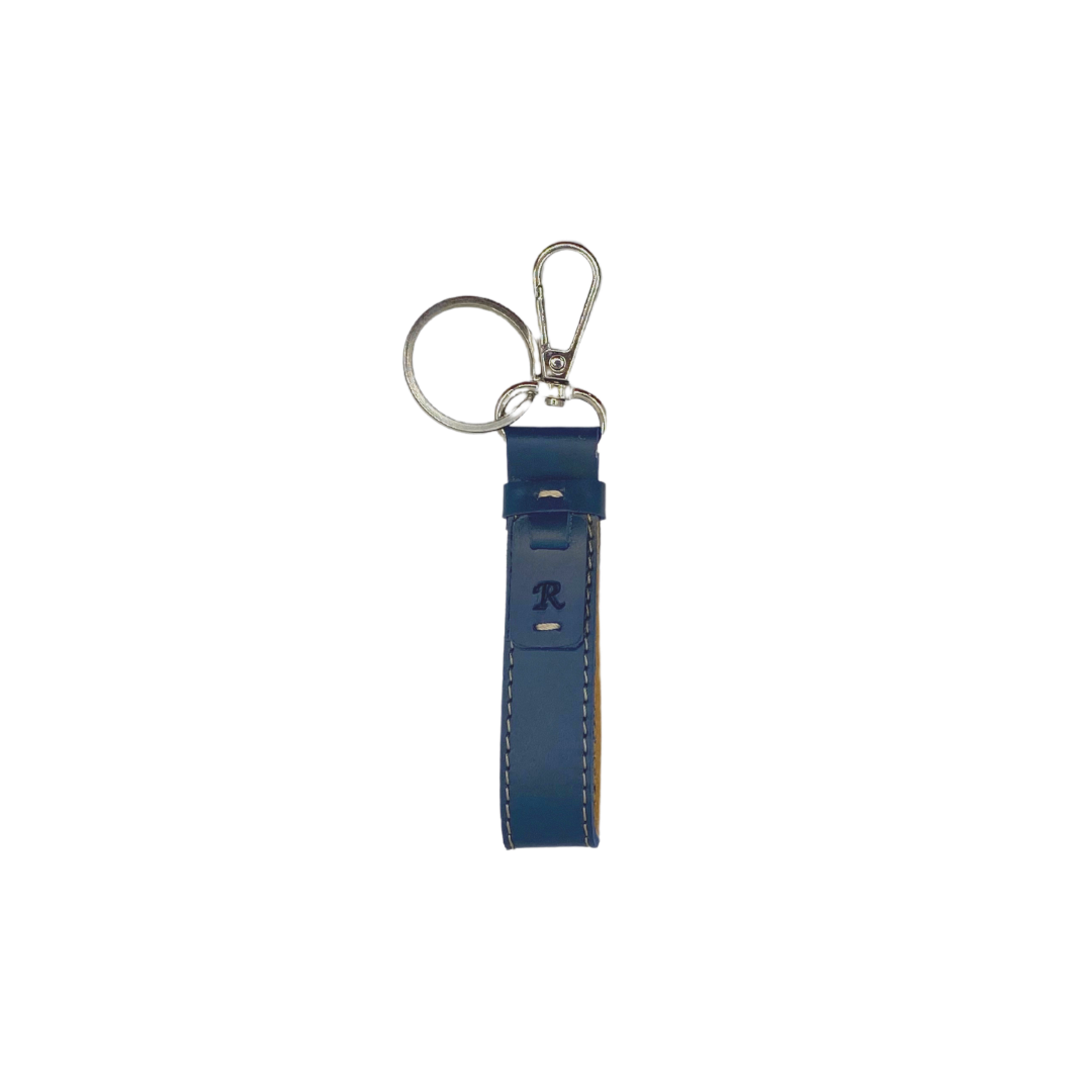 LoKal Crafts Manila Aura Leather Keychain (Black, Blue & Brown)