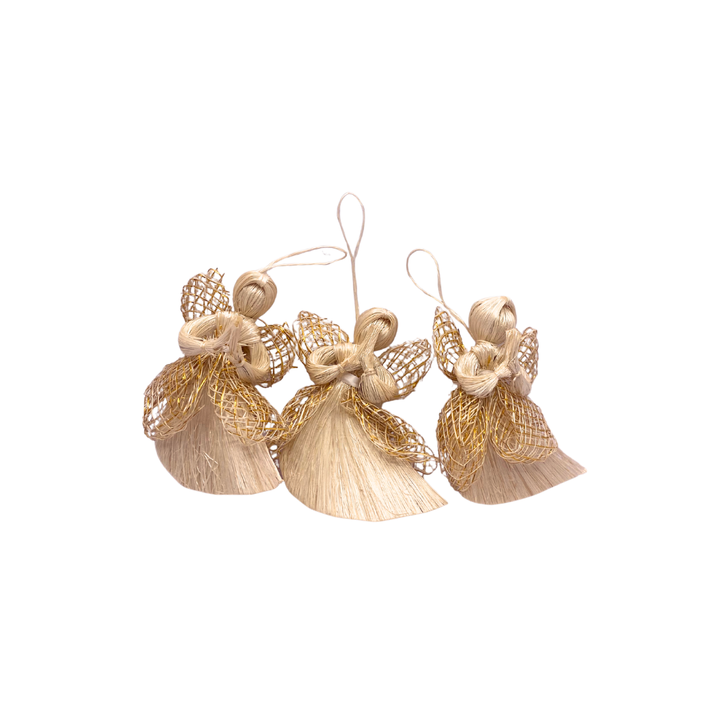 Abaca Angel Ornament