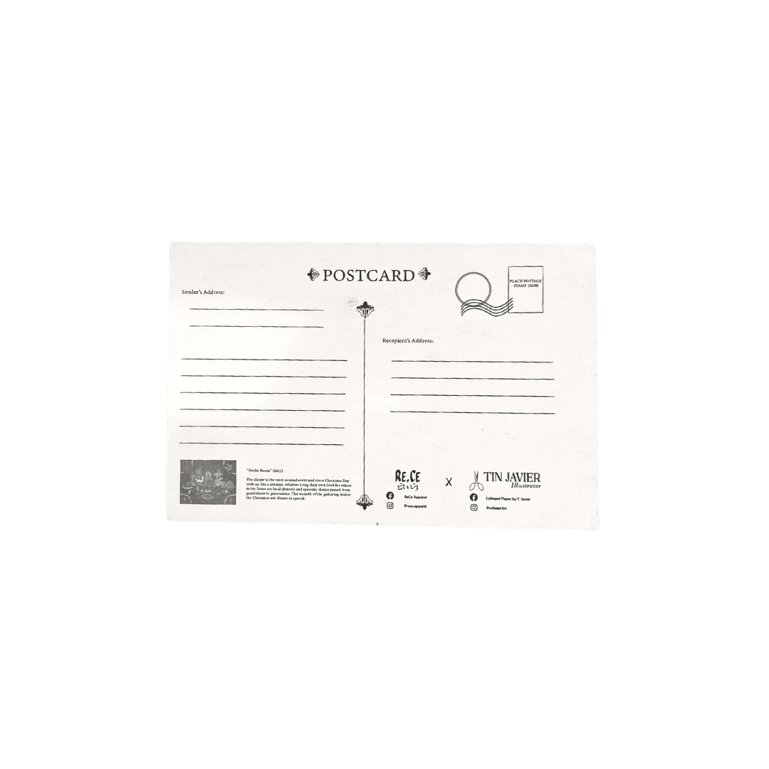 ReCe Apparel Noche Buena Christmas Postcard