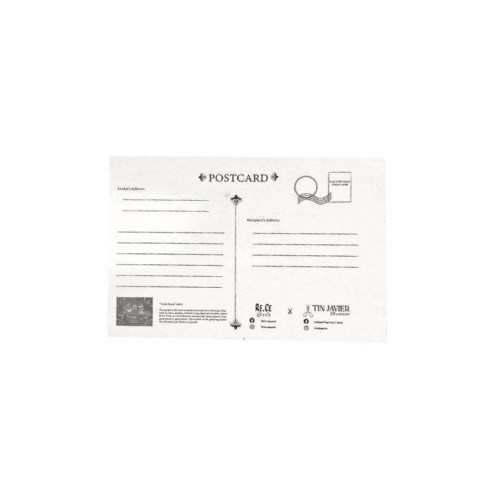 ReCe Apparel Noche Buena Christmas Postcard