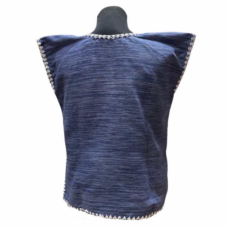 Women's Kaftan Blouse with Itneg Embroidery - Kantarines Weave