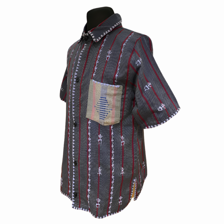 Women's Blazer with Itneg Embroidery - Binakol/Kantarines Weave