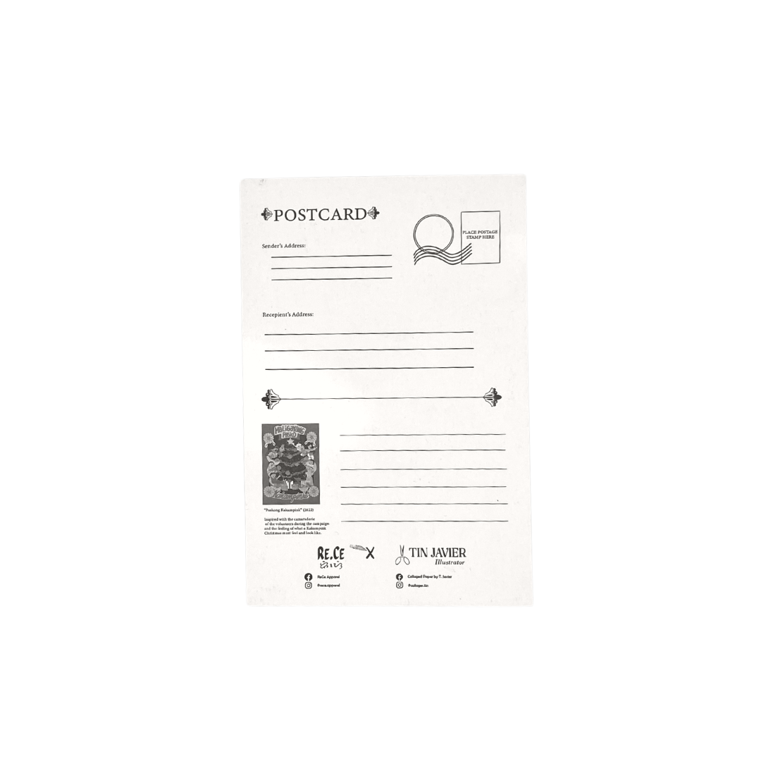 ReCe Apparel Kakampink Christmas Postcard