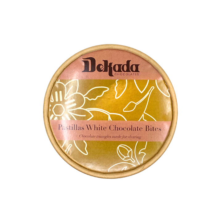 Dekada Chocolates Pastillas White Chocolate Tub