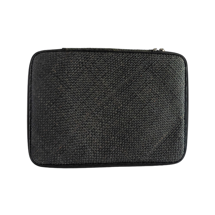 Woven Abre Tikog Grass All-Black Laptop Sleeve