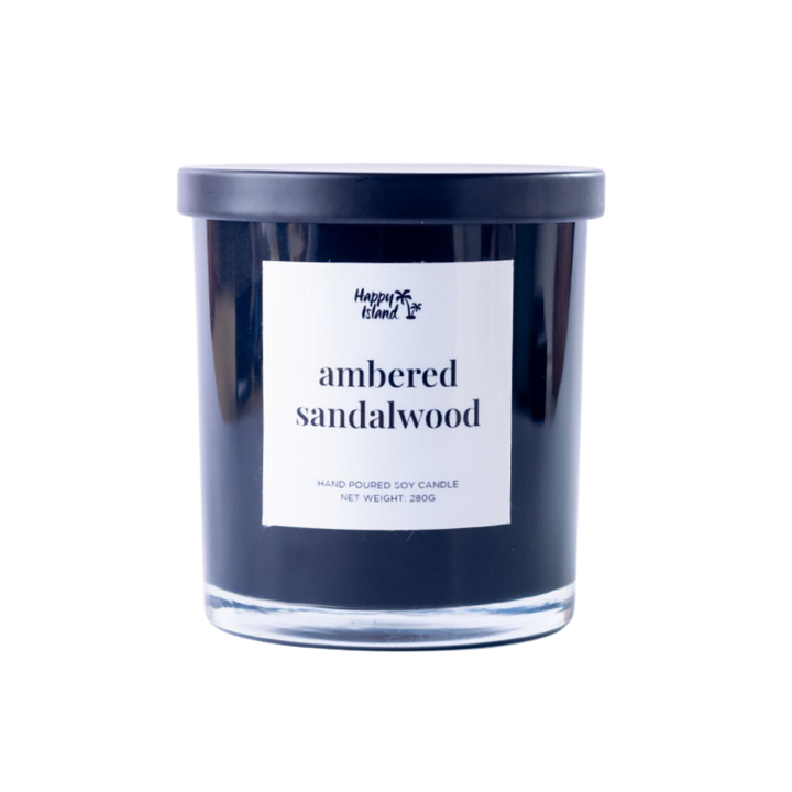Happy Island	Home Collection Scented Hand-Poured Soy Candle - 300mL / 10oz Glass Jar