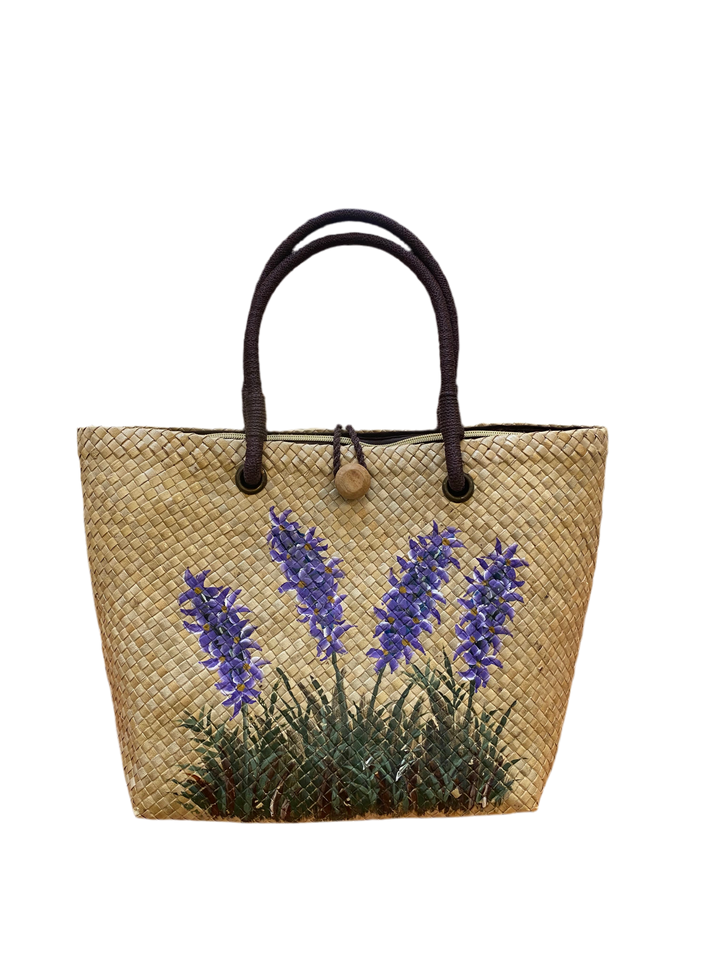 Roots Sorsogon Collection Hand Painted Flower Bag