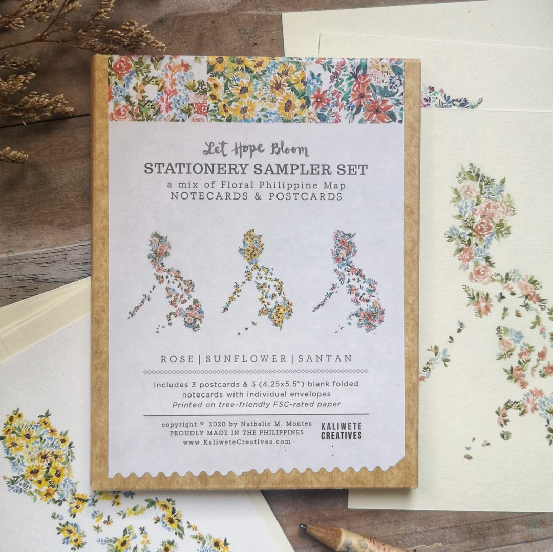 Kaliwete Creatives	Let Hope Bloom Stationery Sampler Set