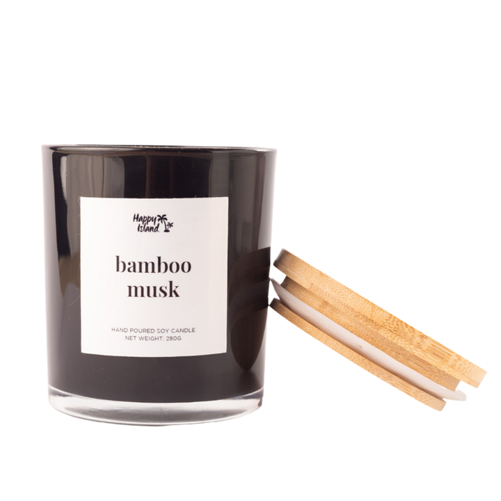 Happy Island	Home Collection Scented Hand-Poured Soy Candle - 300mL / 10oz Glass Jar