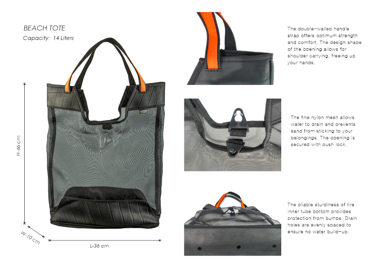 Siklo Pilipinas Beach Tote Bag Composite