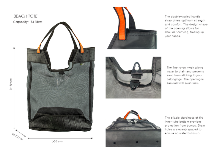 Siklo Pilipinas Beach Tote Bag Composite