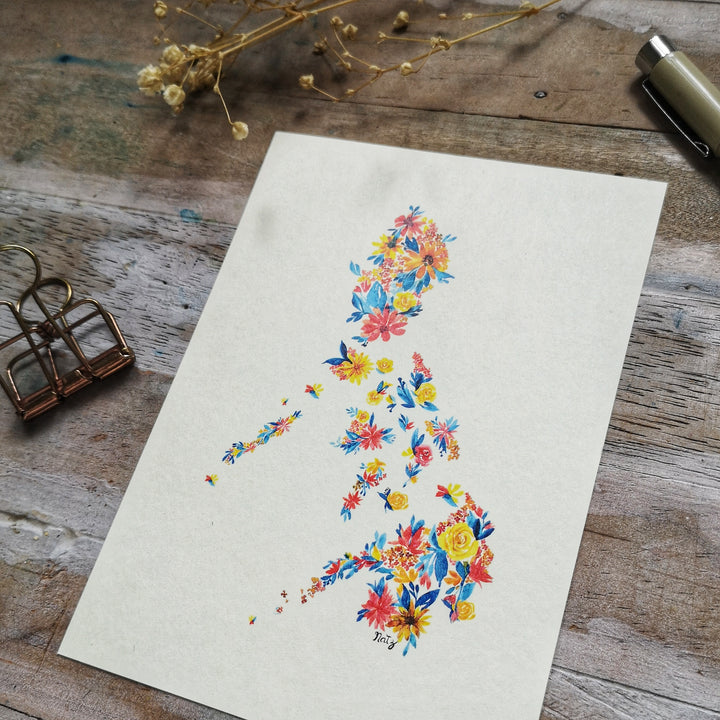 Bloom Pilipinas Postcard RBY Floral Map