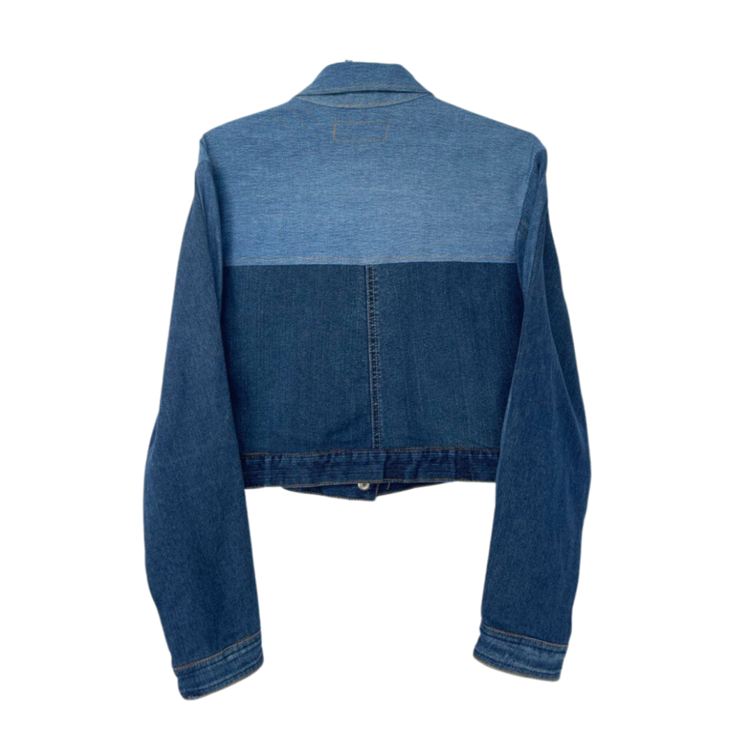 Maong Lona Cropped Trucker Denim Jacket