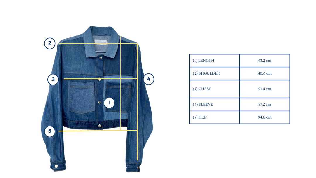 Maong Lona Cropped Trucker Denim Jacket