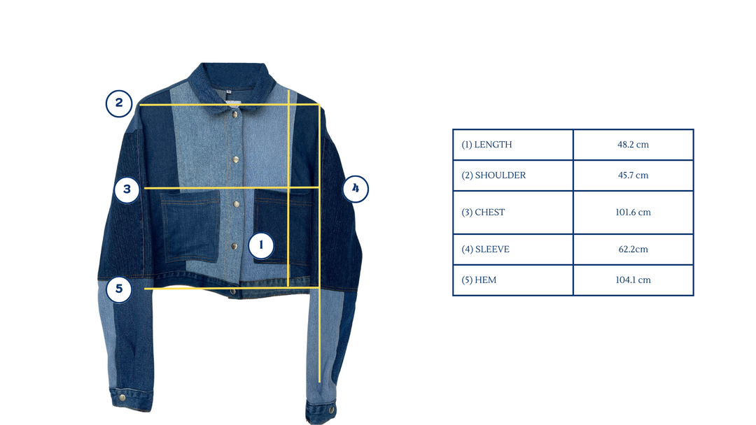 Maong Lona Cropped Trucker Denim Jacket