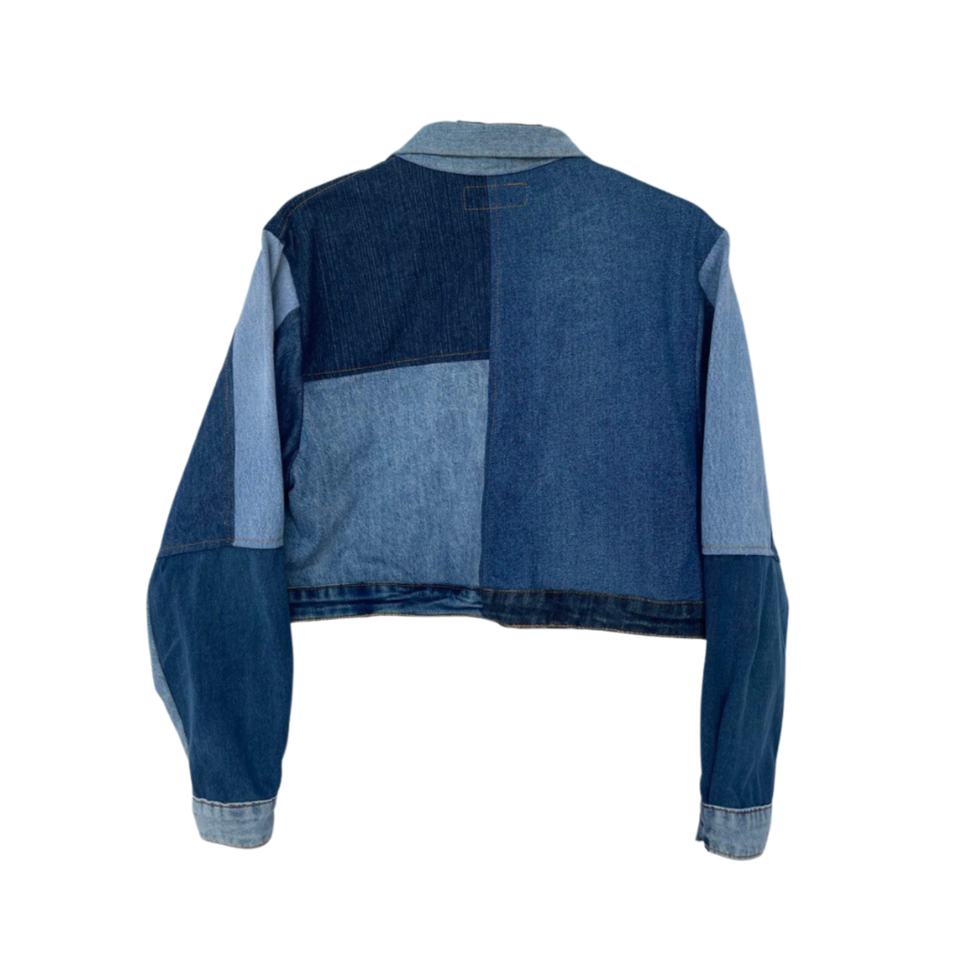 Maong Lona Cropped Trucker Denim Jacket
