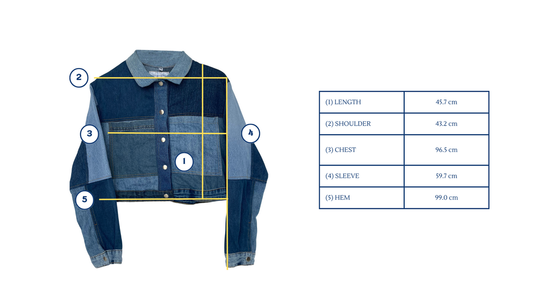 Maong Lona Cropped Trucker Denim Jacket