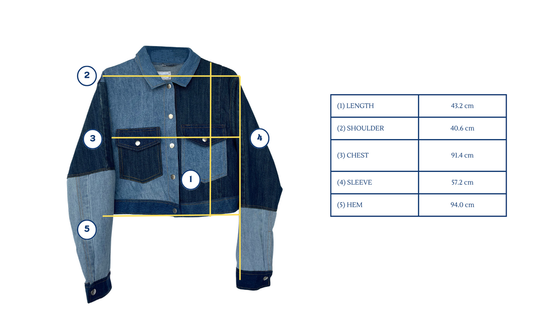 Maong Lona Cropped Trucker Denim Jacket