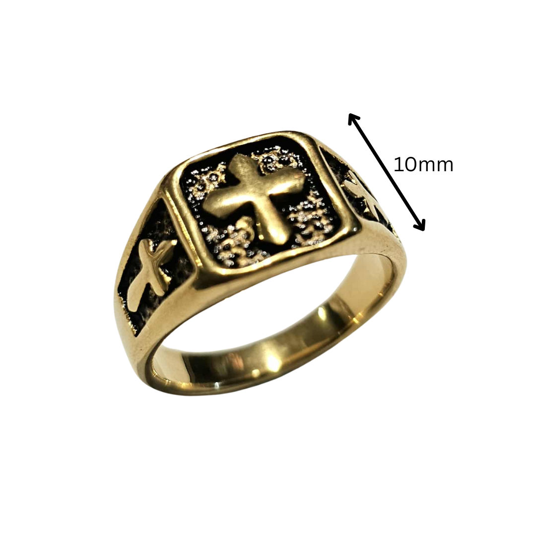 Blessings for Keeps Cross Signet Ring