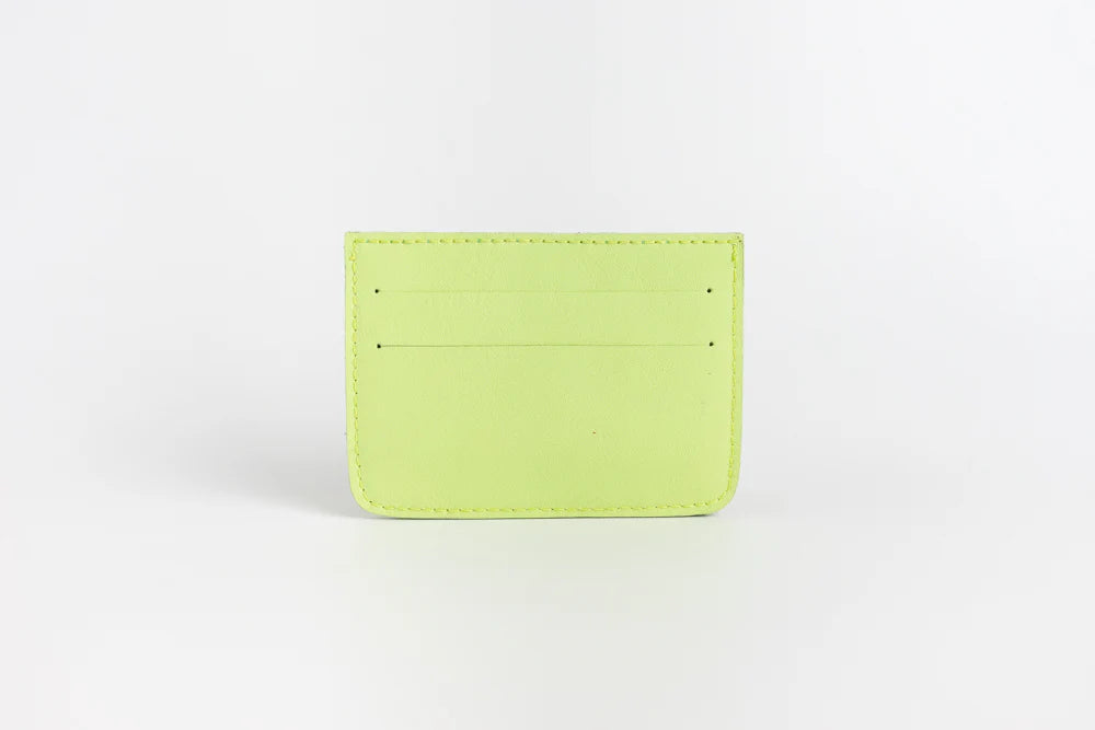 Woven Bulsa Card Holder in Avocado Leather