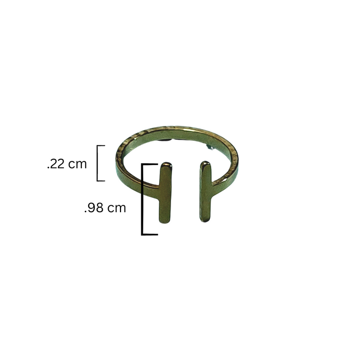 Blessings for Keeps Double Bar Ring