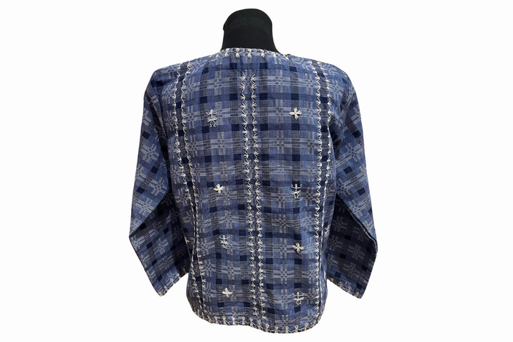 HeritageFinds Women's Blazer with Itneg Embroidery - Binakol Weave