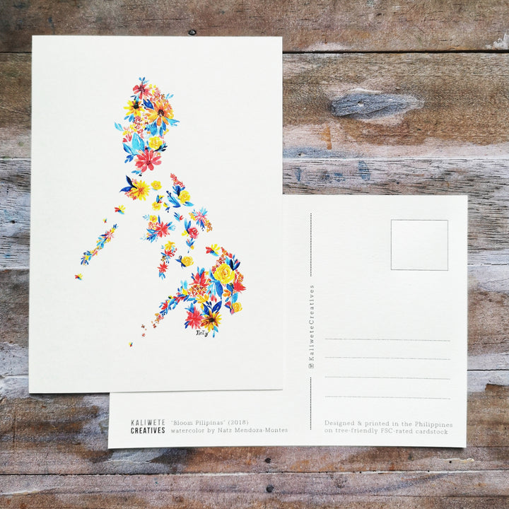 Bloom Pilipinas Postcard RBY Floral Map