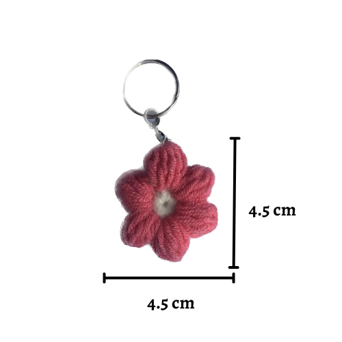 Hirayarn Flower Keychain