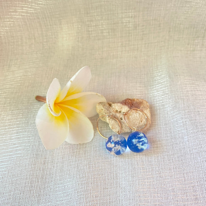 Plumeria Accessories Kumo Resin Hoop Earring