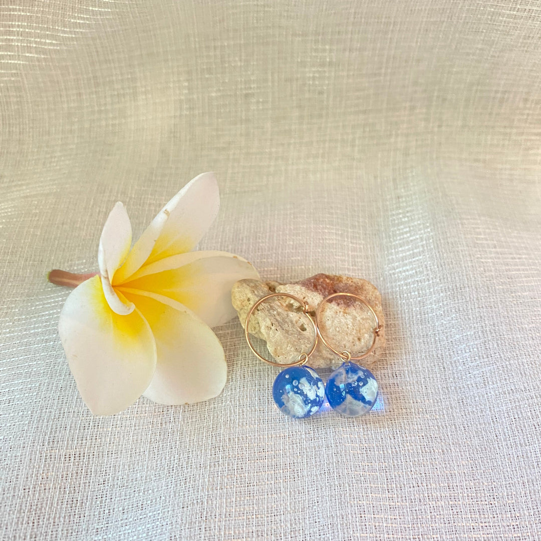 Plumeria Accessories Kumo Resin Hoop Earring