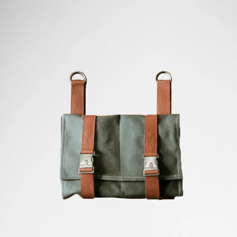 Gouache Moto Waxed Canvas Tool Roll Organizer