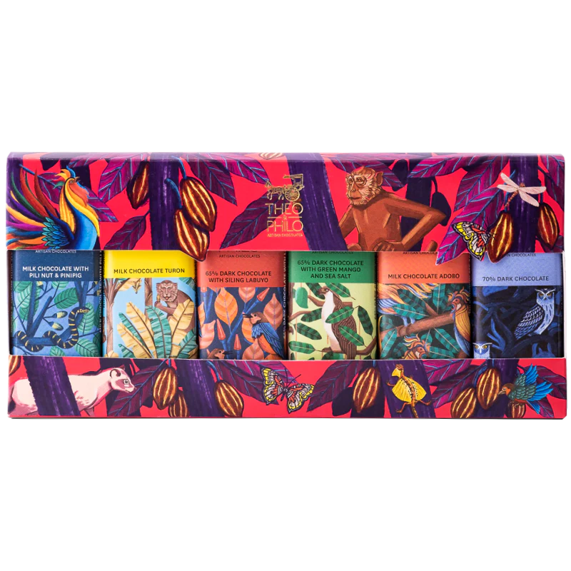 Theo & Philo Chocolates Mini Sampler Box of 6