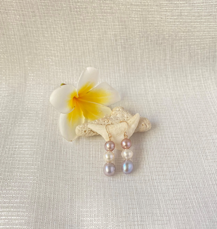 Plumeria Accessories Mutsumi Dangling Baroque Earring
